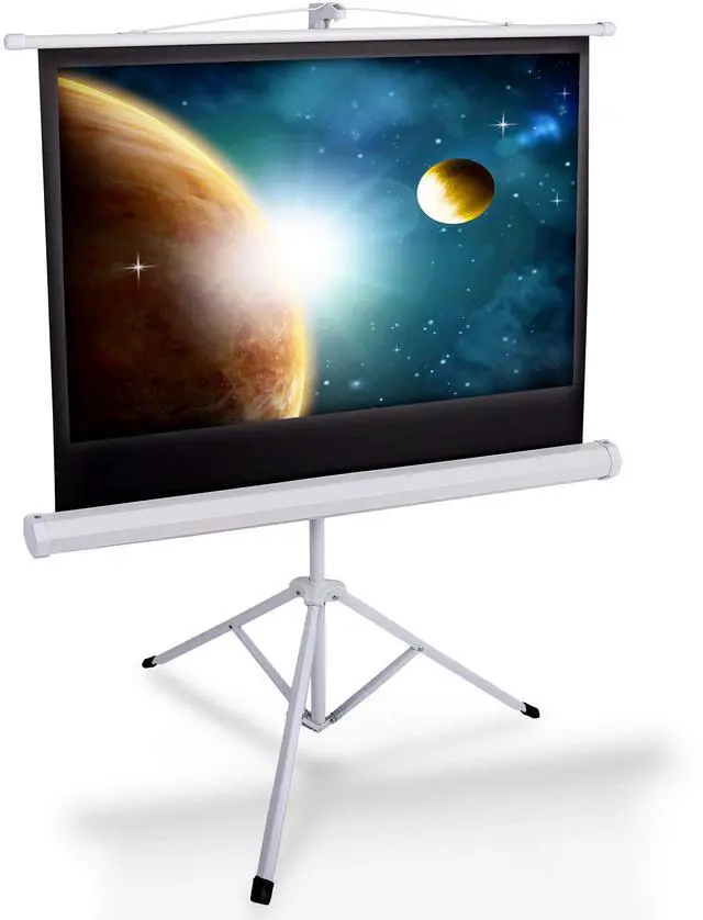 Main image of 40-Inch Portable Projector Screen with Tripod Stand - Lightweight and Durable Movie Projector Screen, Easy Pull Setup, 4:3 Aspect Ratio, Perfect for Indoor/Outdoor Use, Schools & Conferences