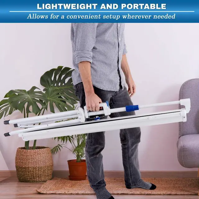 Alt view image 3 of 7 - 40-Inch Portable Projector Screen with Tripod Stand - Lightweight and Durable Movie Projector Screen, Easy Pull Setup, 4:3 Aspect Ratio, Perfect for Indoor/Outdoor Use, Schools & Conferences