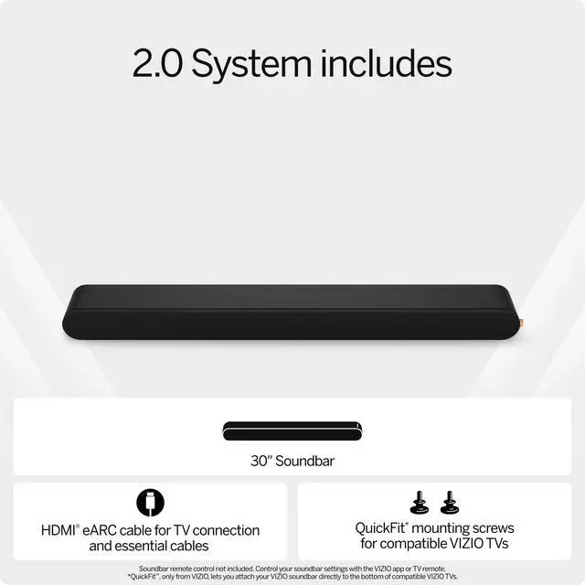 Alt view image 2 of 7 - 2.0 Soundbar w/Dolby Atmos & DTS:X, Bluetooth Speaker, QuickFit Compatible SV200M-08 (New, 2024 Model)