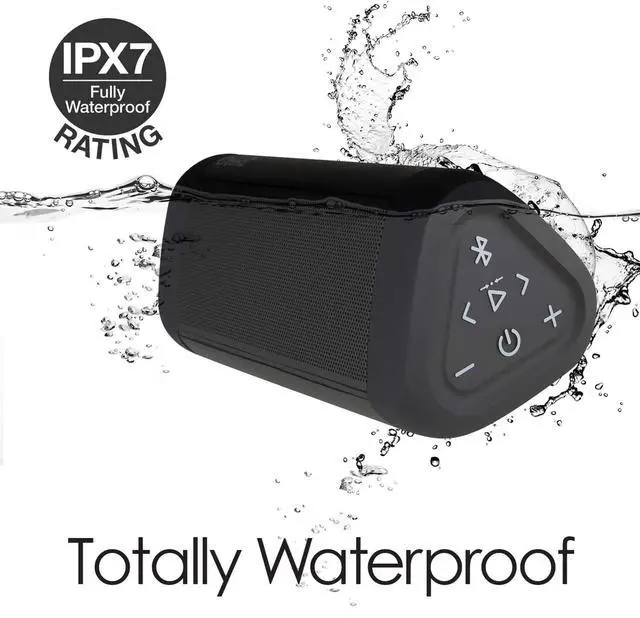 Alt view image 7 of 7 - OontZ Ultra Dual Portable Bluetooth Speaker 5.0 2-Pack IPX7 Waterproof, 14W Enhanced Sound, 20-Hr Battery, 100ft Range, Deep Bass & Clear Audio, Durable for Shower, Pool, or Beach (Black)