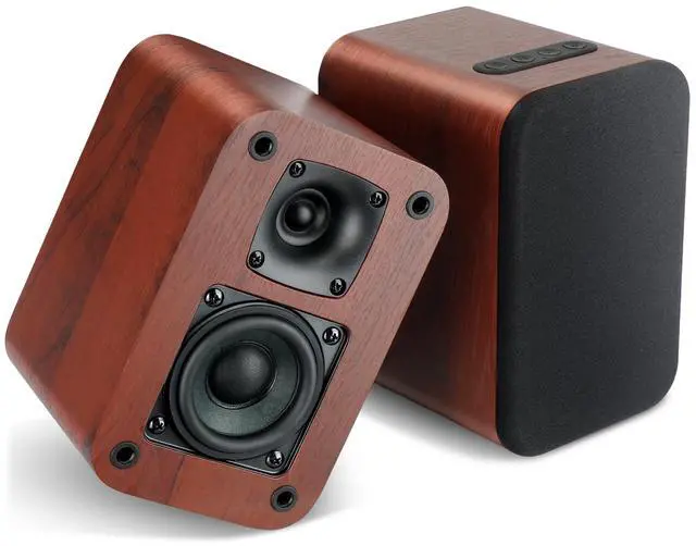 Main image of Powered Bluetooth Bookshelf Speakers, 40W Record Player Speakers with 2.75 Inch Woofer, Stereo Speakers with Optical/AUX/TV-ARC Connection for Turntable, No Receiver or Amplifier Required.