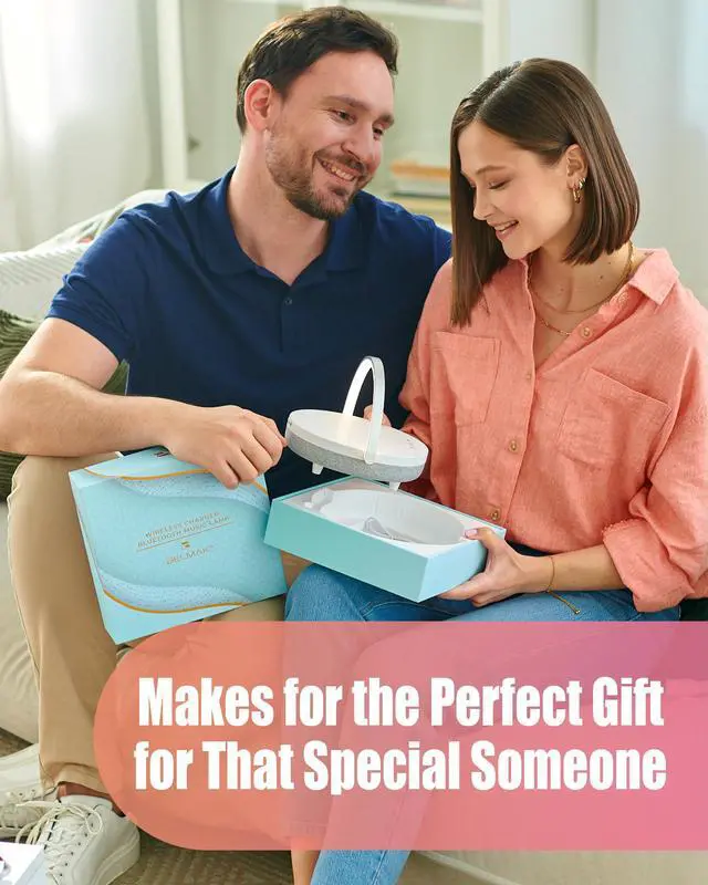 Alt view image 2 of 7 - Bedside Lamp with Wireless Charger, 6 in 1 Touch Bedside Lamp, Portable Bluetooth Speaker, Birthday Gifts for Women, Gift for Her, Mom, Dad, Mens Gifts for Birthday Unique