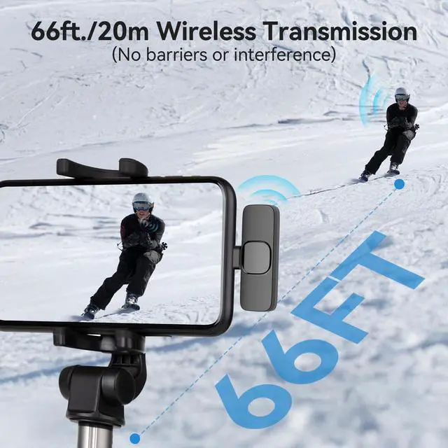 Alt view image 7 of 7 - USB-C Mini Wireless Lavalier Microphone for iPhone Android, 2 Pack Professional Lapel Mics for Recording, Clip-on Mic with Noise Reduction, Lav Mic for Interview TikTok Vlog YouTube