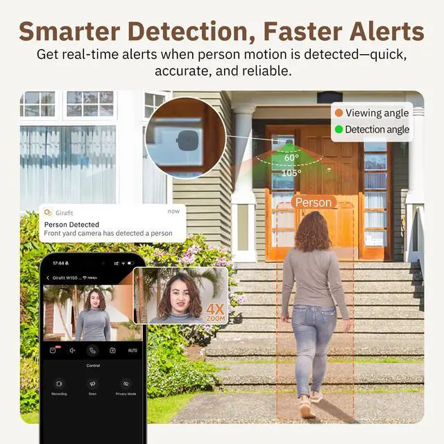 Alt view image 7 of 7 - 3MP 2K Window Camera,2.4GHz&5GHz WiFi Indoor Cameras for Home Security 2 Pack with ChroMax Al Color Night Vision,Person & Motion Detection,24/7 Recording,Easy&Quick Install