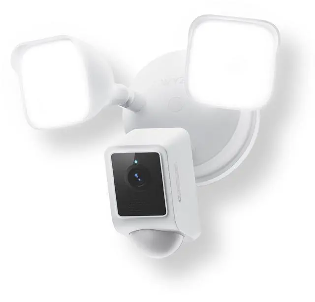 Main image of Floodlight Camera v2, Security Camera Outdoor, 2K HD with Color Night Vision, 2800-Lumen LEDs, 160° Wide View, 105dB Siren, Works with Alexa & Google Assistant, Wired, Free Expert Support