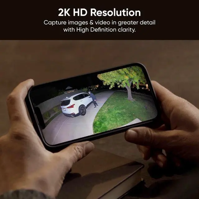Alt view image 3 of 7 - Floodlight Camera v2, Security Camera Outdoor, 2K HD with Color Night Vision, 2800-Lumen LEDs, 160° Wide View, 105dB Siren, Works with Alexa & Google Assistant, Wired, Free Expert Support