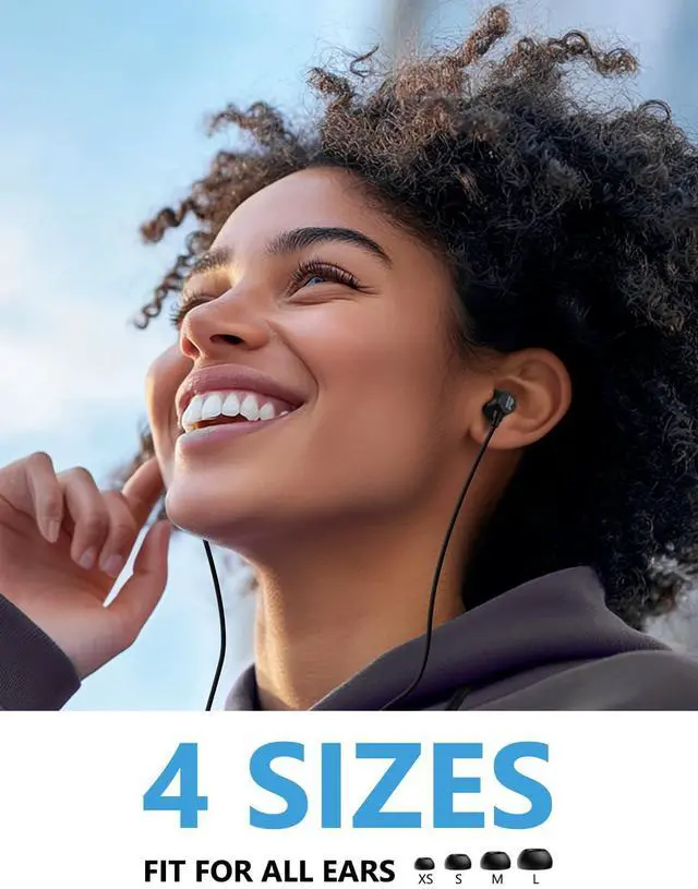 Alt view image 5 of 6 - Active Noise Cancelling Headphones, Wireless V5.3 Bluetooth Headphones with 3 AI Mics ENC, in-Ear Magnetic Neckband Earbuds 60Hrs Playtime,IPX6 Sweatproof ANC Headsets for Travel Home Office