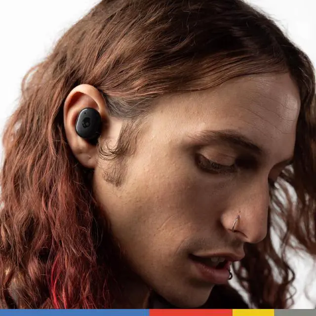 Alt view image 5 of 6 - Grind Wireless Earbuds, Bluetooth Headphones, Up to 40 Hours Battery, Noise Isolating Fit, Microphone for iPhone Android, Customizable via Skull-iQ App - Chill Grey