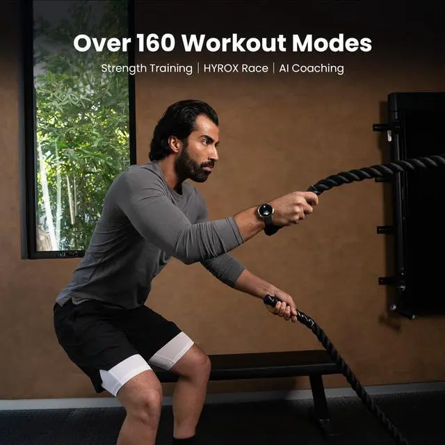 Alt view image 4 of 7 - JAYSUINGActive 2 Sport Smart Watch Fitness Tracker for Android and iPhone, 44mm, 10 Day Battery, Water Resistant, GPS Maps, Sleep Monitor, 160+ Workout Modes, 400 Face Styles, Silicone Strap, Free App