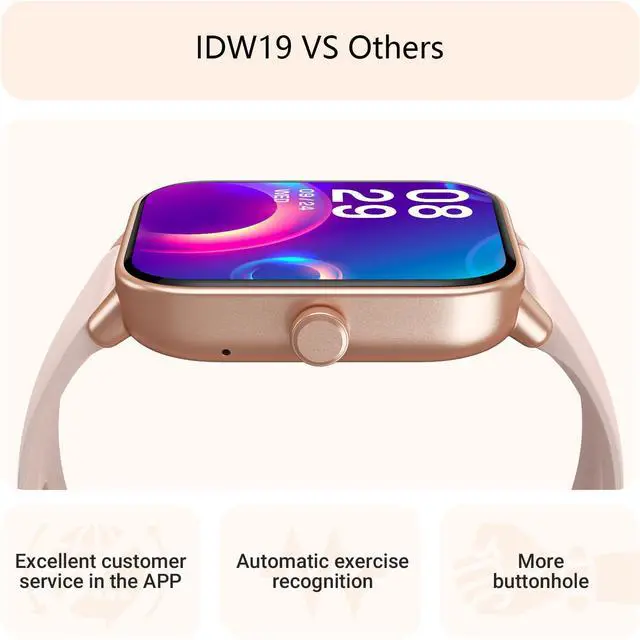 Alt view image 7 of 7 - Smart Watch for Women Android & iPhone, Alexa Built-in, IP68 Waterproof Activity Fitness Tracker with Bluetooth Call (Answer/Make), 1.8" Smartwatch with Heart Rate/SpO2/Sleep Monitor, 100+ Sports Mode