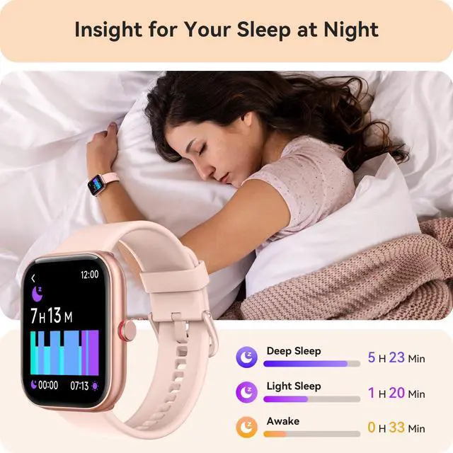 Alt view image 4 of 7 - Smart Watch for Women, Smartwatch for iPhone & Android Bluetooth (Answer/Call) Built-in Alexa, 1.91" HD Fitness Tracker with 105+ Sport Modes, IP68 Waterproof, Sleep/Heart Rate/SpO2/Stress Monitor