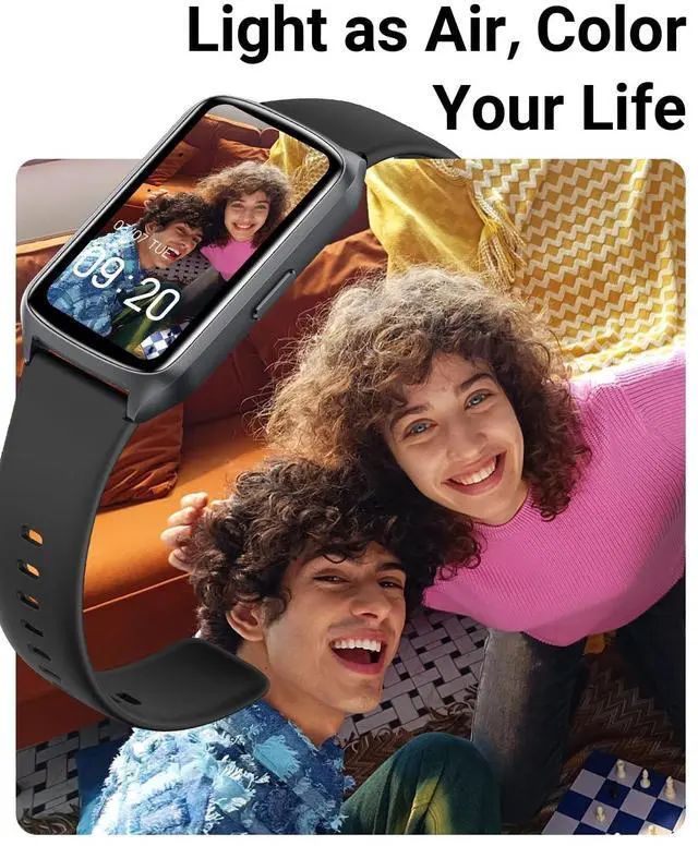 Alt view image 7 of 7 - Health Fitness Tracker with 24/7 Heart Rate, Blood Oxygen, Blood Pressure, Sleep Tracker, 5ATM Waterproof Activity Trackers with Step Tracker, Pedometer (S & L Bands Included)