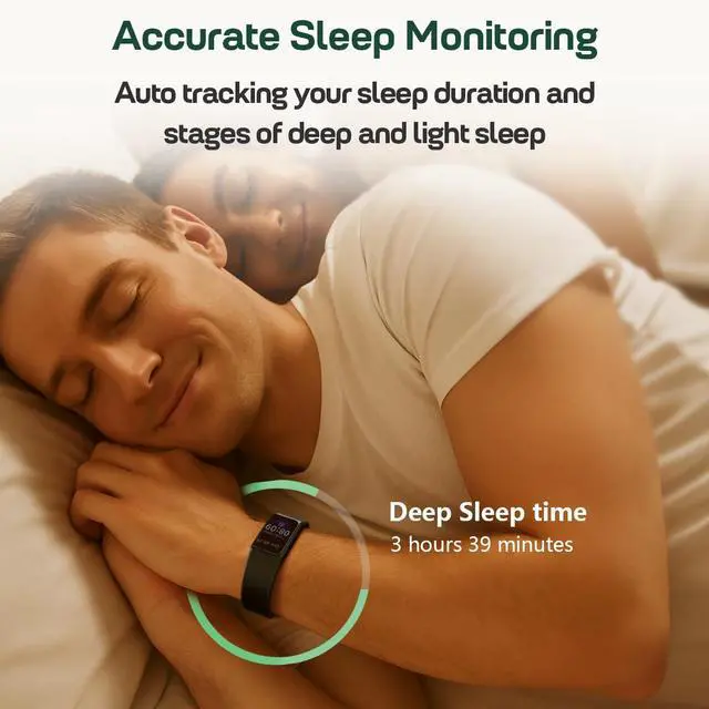 Alt view image 5 of 7 - Slim Fitness Trackers, Fitness Watch with 24/7 Heart Rate, Blood Pressure, Blood Oxygen, Stress Monitor, AMOLED Activity Tracker Step Calorie Counter, IP68 Waterproof Smart Watch for Women Men