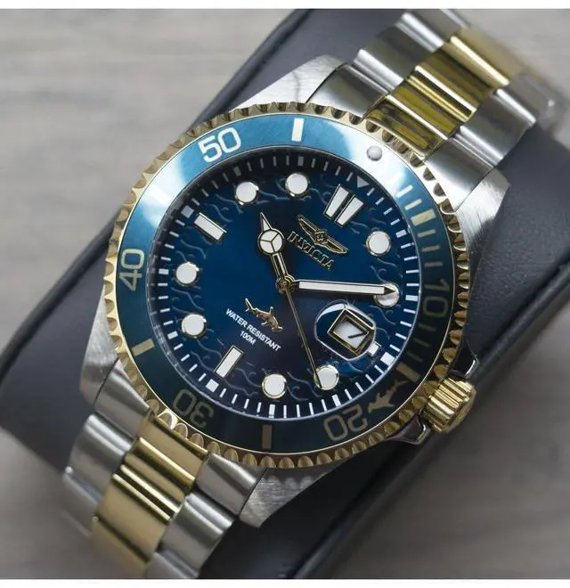 Alt view image 7 of 7 - Mens Pro Diver Quartz Watch, Two Tone, 30021