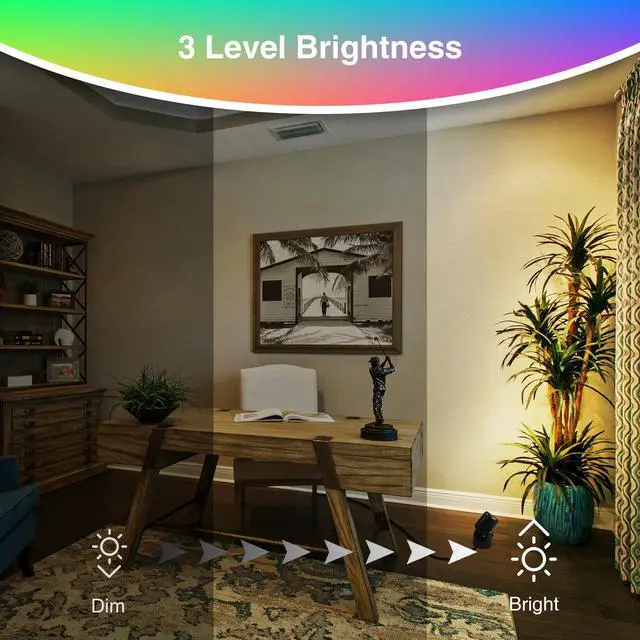 Alt view image 6 of 7 - 6W RGBW Up Lights Indoor Christmas Spotlight Indoor LED Color Changing Uplighting Indoor with Remote 120V Spot Lights Indoor Plug in Floor Spotlight Indoor for Plant Picture Party, 4 Pack