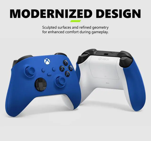 Alt view image 3 of 6 - Wireless Gaming Controller (2025)  Shock Blue  Play on , Windows, Android, iOS, FireTV Sticks, Smart TVs, VR Headsets
