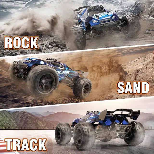 Alt view image 6 of 7 - Rc Cars 1:14 All Terrain RC Car for Adults & Boys, 4WD Off-Road RC Truck High Speed Fast 40+ KPH, 4X4 Waterproof Remote Control Car with 2 Rechargeable 1300 mAh Batteries