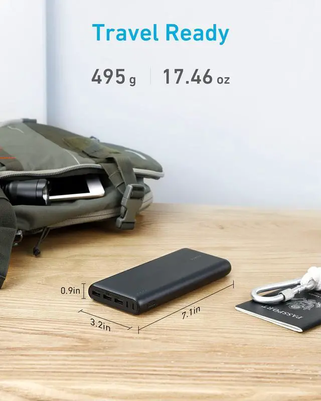 Alt view image 4 of 6 - Power Bank, 26,800 mAh External Battery with Dual Input Port and Double-Speed Recharging, 3 USB Ports Without A-C Cable, for iPhone Series, iPad, Samsung, Android and Other Devices