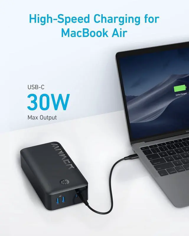 Alt view image 3 of 6 - Portable Charger, Power Bank, 40,000mAh 30W Battery Pack with USB-C High-Speed Charging, for MacBook, iPhone iPhone 15/15 Plus/15 Pro/15 Pro Max, iPhone14/13/12 Series, Samsung Galaxy, iPad