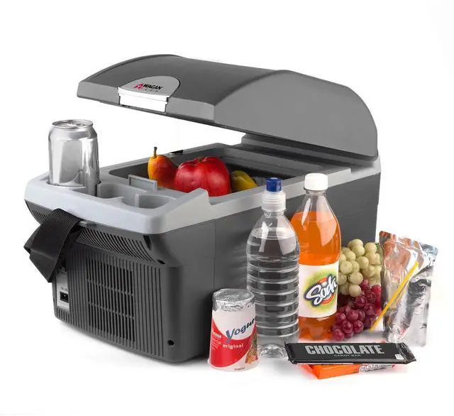 Main image of EL6214 Personal Thermoelectric Cooler/Warmer, 14 Liter Capacity, Portable Electric Car Cooler with 12/24V DC, 12V Small Fridge for Car, RV, and Camping Use, UL Listed