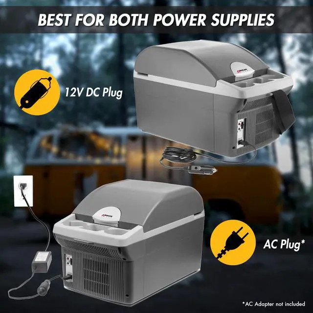 Alt view image 5 of 7 - EL6214 Personal Thermoelectric Cooler/Warmer, 14 Liter Capacity, Portable Electric Car Cooler with 12/24V DC, 12V Small Fridge for Car, RV, and Camping Use, UL Listed