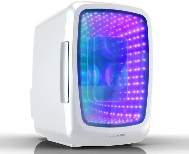 Main image of EFMIS179 Gaming Light Up Mini Beverage Refrigerator, White