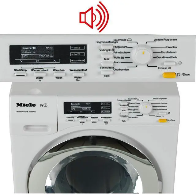 Alt view image 3 of 7 - Theo Miele Washing Machine Premium Toys for Kids Ages 3 Years & Up, White