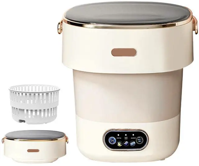 Main image of Portable Mini Washing Machine 15L with Upgraded Spin Basket, Compact Clothes Washer for Underwear, Baby Clothes & Small Items, Ideal for Home, Apartments, RV Tours, Dormitories & Hotels