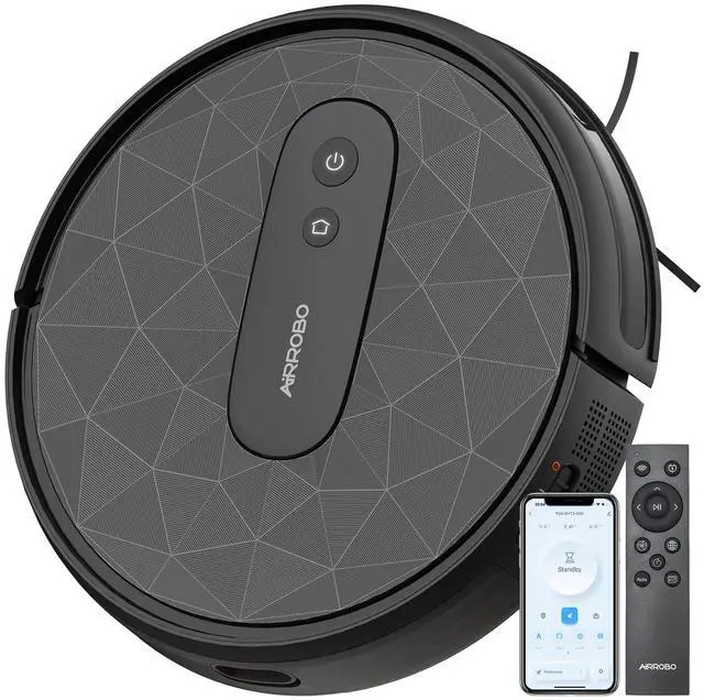Main image of Robot Vacuum, 2800Pa Powerful Suction, Smart Navigation, App & Remote Control, 120 Mins Runtime, Anti-Collision & Anti-Drop, for Hard Floor/Carpet/Pet Hair
