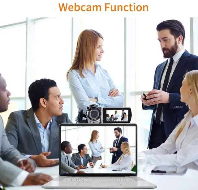 Alt view image 5 of 7 - Video Camera Camcorder Digital Camera Recorder Full HD 1080P 15FPS 24MP 3.0 Inch 270 Degree Rotation LCD 16X Zoom Camcorder with 2 Batteries(604s)