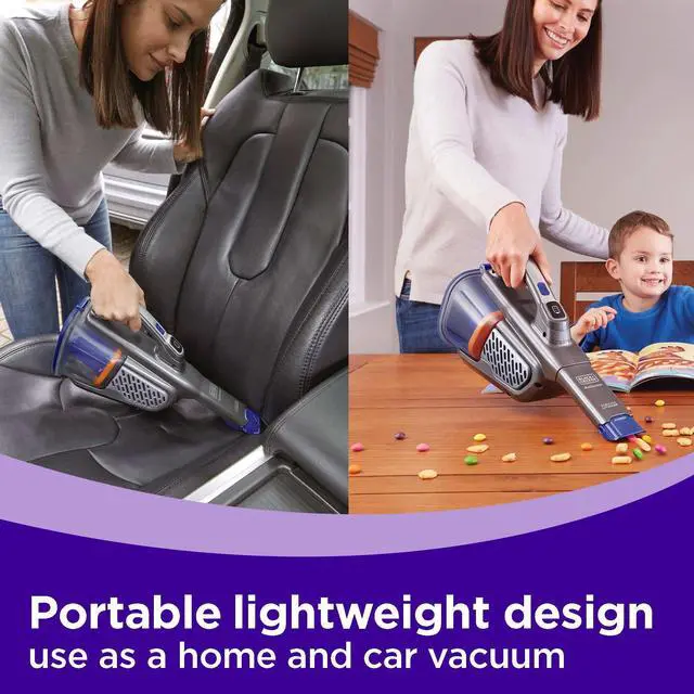 Alt view image 2 of 6 - dust buster Handheld Vacuum Cordless, Pet Hair Vacuum, Portable for Home and Car with Pet Brush, Rechargeable, Powerful Suction, Washable Bowl Filter,furbuster AdvancedClean (HHVK515JP07)