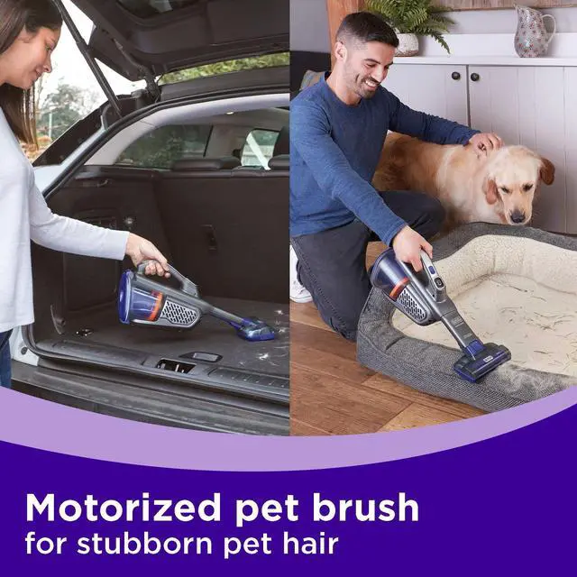 Alt view image 3 of 6 - dust buster Handheld Vacuum Cordless, Pet Hair Vacuum, Portable for Home and Car with Pet Brush, Rechargeable, Powerful Suction, Washable Bowl Filter,furbuster AdvancedClean (HHVK515JP07)