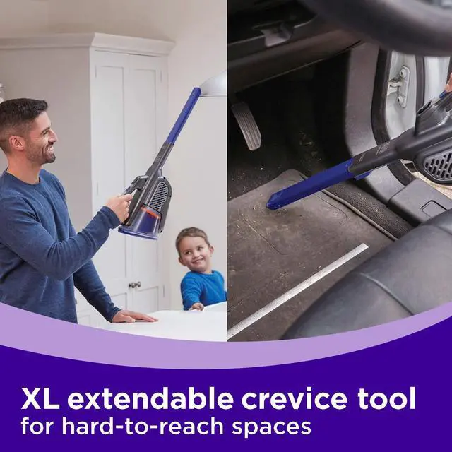 Alt view image 4 of 6 - dust buster Handheld Vacuum Cordless, Pet Hair Vacuum, Portable for Home and Car with Pet Brush, Rechargeable, Powerful Suction, Washable Bowl Filter,furbuster AdvancedClean (HHVK515JP07)