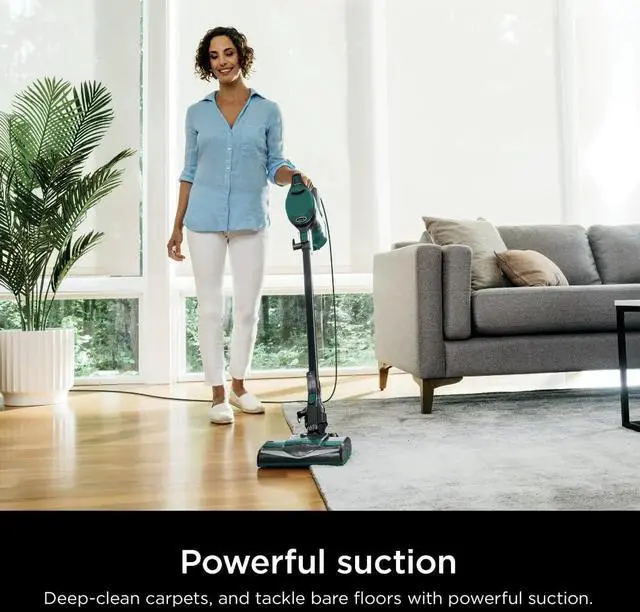 Alt view image 2 of 7 - Corded Stick Vacuum, Ultra-Lightweight, Swivel Steering, Powerful Deep-Cleaning, Floor-to-Ceiling Versatility, Converts to a Handheld Vacuum, Carpets & Hardfloor, Green, CS110EM