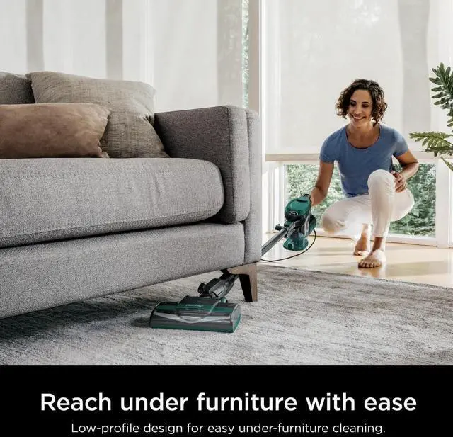 Alt view image 3 of 7 - Corded Stick Vacuum, Ultra-Lightweight, Swivel Steering, Powerful Deep-Cleaning, Floor-to-Ceiling Versatility, Converts to a Handheld Vacuum, Carpets & Hardfloor, Green, CS110EM