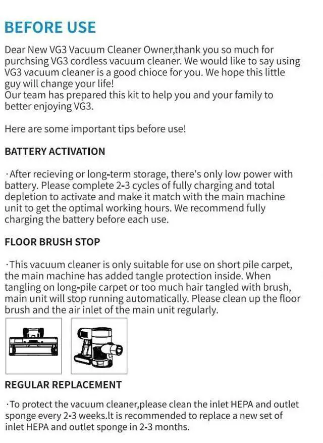 Alt view image 7 of 7 - Cordless Vacuum Cleaner, 550W 45KPA 50Min Vacuum Cleaners for Home, Self-Standing Stick Vacuum with Touch Screen, 3 Power Modes, Rechargeable Battery, Handheld Vacuum for Pet Hair/Carpet/Floor