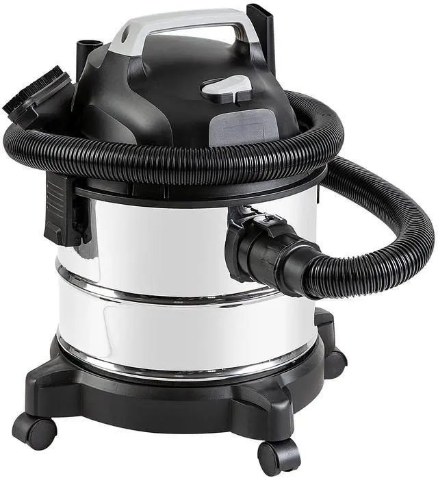 Main image of _Mega Brand Wet Dry Vacuum Cleaner, 4 gallon Shop, 3 HP Stainless Steel, Grey/Black