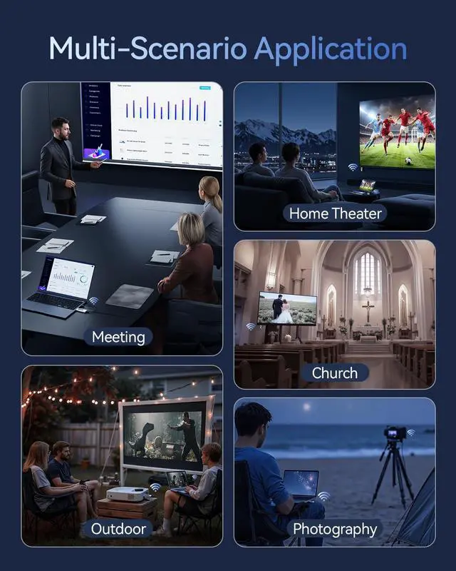 Alt view image 7 of 7 - Wireless HDMI Transmitter and Receiver 328FT/100M, 4K Decode 1080P@60Hz Ultra HD Video Output, LED Display, Plug&Play 5G+2.4G for Audio to Monitor from PC/Projector/TV Box (Silver)