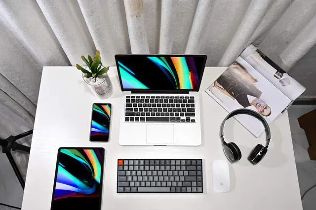 Alt view image 7 of 7 - K2 75% Layout Bluetooth Wireless Mechanical Keyboard K Pro Brown Switch/White LED Backlit/USB C/Anti Ghosting/N-Key Rollover, 84 Keys Gaming Keyboard for Mac Windows-Version 2