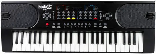 Alt view image 2 of 7 - 49 Key Keyboard Piano with Power Supply, Sheet Music Stand, Piano Note Stickers & Simply Piano Lessons, Black