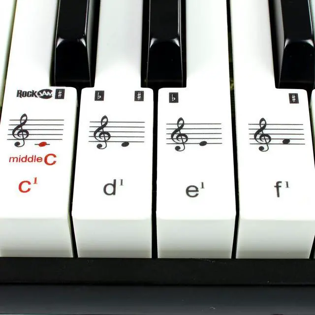Alt view image 6 of 7 - 49 Key Keyboard Piano with Power Supply, Sheet Music Stand, Piano Note Stickers & Simply Piano Lessons, Black