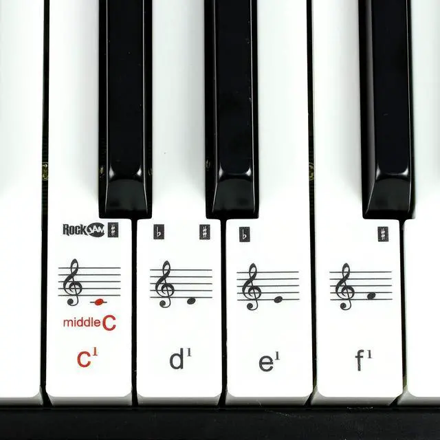 Alt view image 7 of 7 - 49 Key Keyboard Piano with Power Supply, Sheet Music Stand, Piano Note Stickers & Simply Piano Lessons, Black