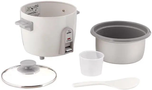 Alt view image 2 of 4 - 3 Cup Rice Cooker/Steamer ( White)