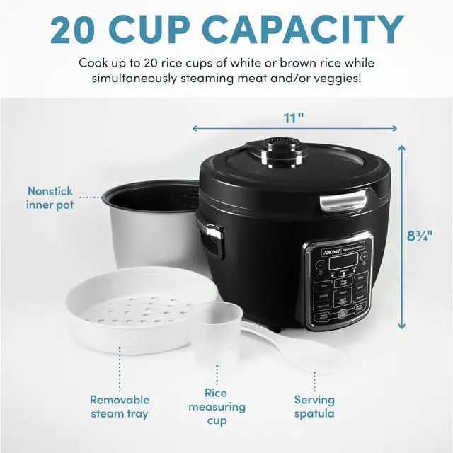 Alt view image 3 of 6 - Professional Touch Glass Lid, Food Steamer, Slow Cooker, Multicooker with 11 Preset Functions, Steam Tray, Measuring Cup, Rice Spatula, 20 Cooked