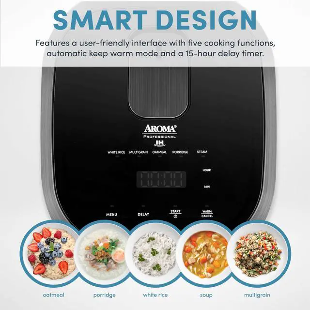 Alt view image 2 of 7 - Professional 6-Cups (UnCooked) / 3Qt. 360° Induction Rice Cooker & Multicooker (ARC-7606GR)