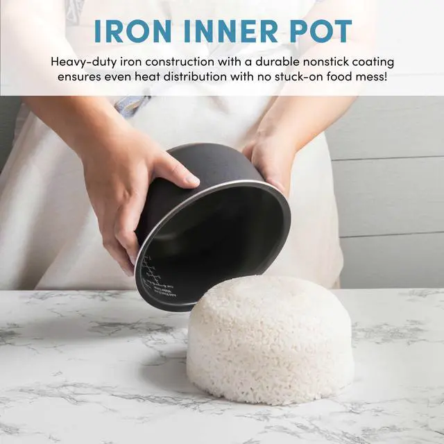 Alt view image 7 of 7 - Professional 6-Cups (UnCooked) / 3Qt. 360° Induction Rice Cooker & Multicooker (ARC-7606GR)