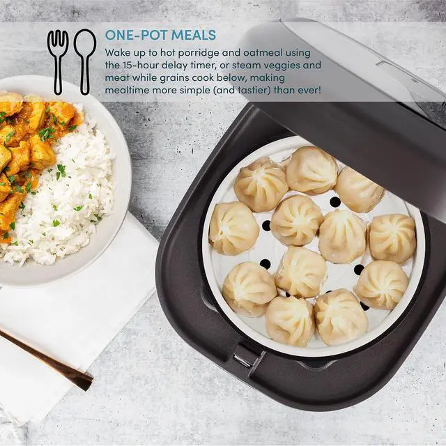 Alt view image 7 of 7 - Housewares Professional 12-Cups (Cooked) / 3Qt. 360° Induction Rice Cooker & Multicooker (ARC-7606B), Black, 12 Cup