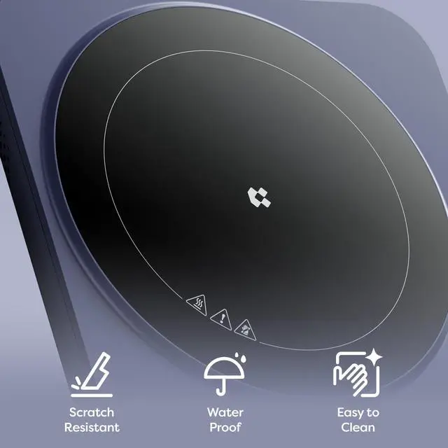 Alt view image 3 of 7 - CATIH1A-M Portable Induction Cooktop, Slim Single Electric Countertop Burner with Sensor Touch and Digital time, Blue