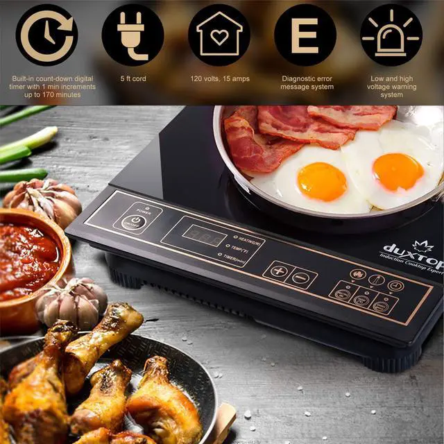 Alt view image 2 of 7 - 1800W Portable Induction Cooktop Countertop Burner, Gold 8100MC/BT-180G3