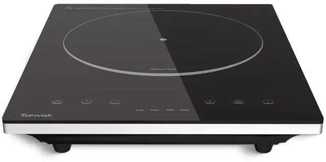 Main image of Induction Cooktop,  Portable Hot Plate Electric Induction Burner, 10 Temp Levels up to 464°F, 110-120V Electric Stove Top Cooker with High Energy Efficiency & Kids Lock for Cooking, 1600W